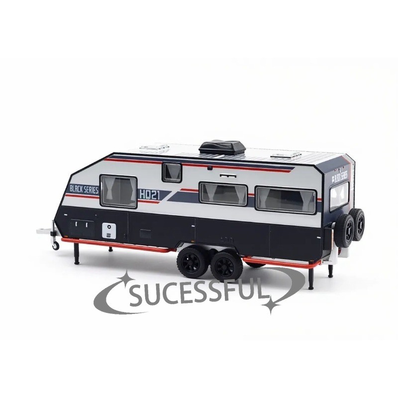 XCARTOYS 1/64 Black HQ21 Offroad Camper Trailer Diecast Metal Car New Sealed