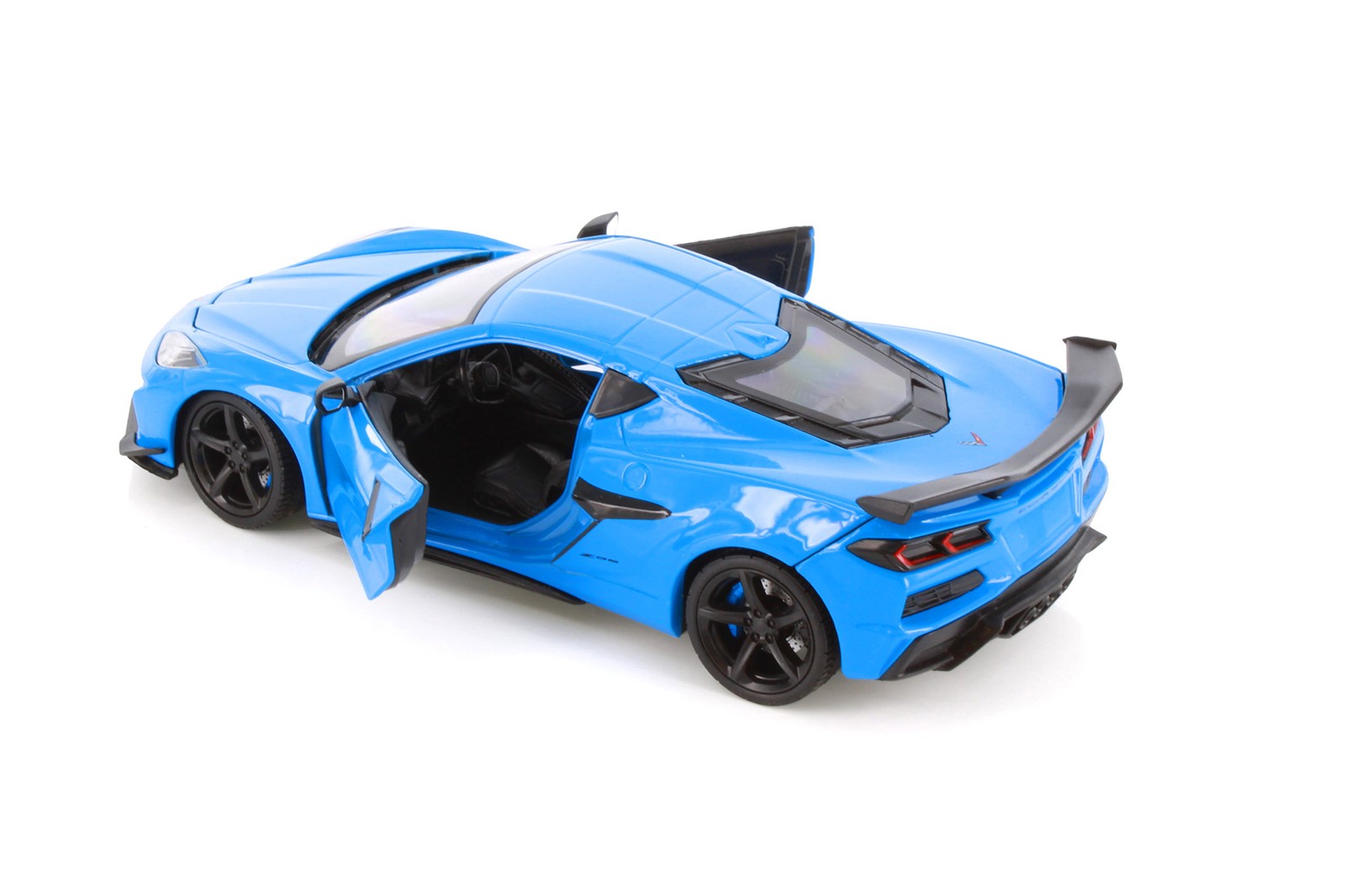 2023 CHEVY CORVETTE Z06 HARDTOP BLUE SPORTS CAR 1/24 DIECAST CAR WELLY 24120/4D