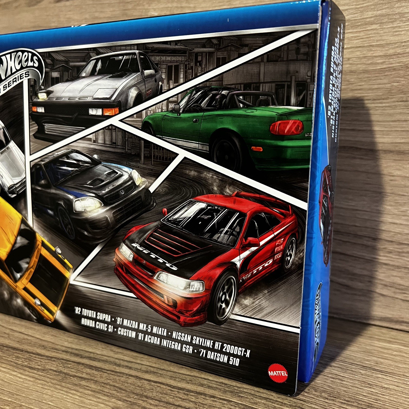 Hot Wheels Silver Series JDM 6-Pack – Factory Sealed – JBY77 Honda Toyota