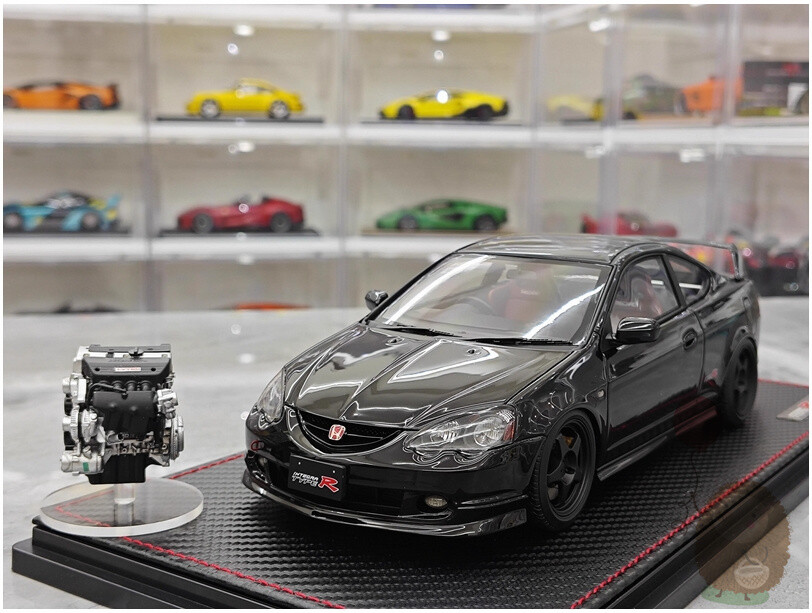 IG 1/18 Honda civic DC5 TYPE R Honda INTEGRA JDM Resin Car Model Diecast Gifts