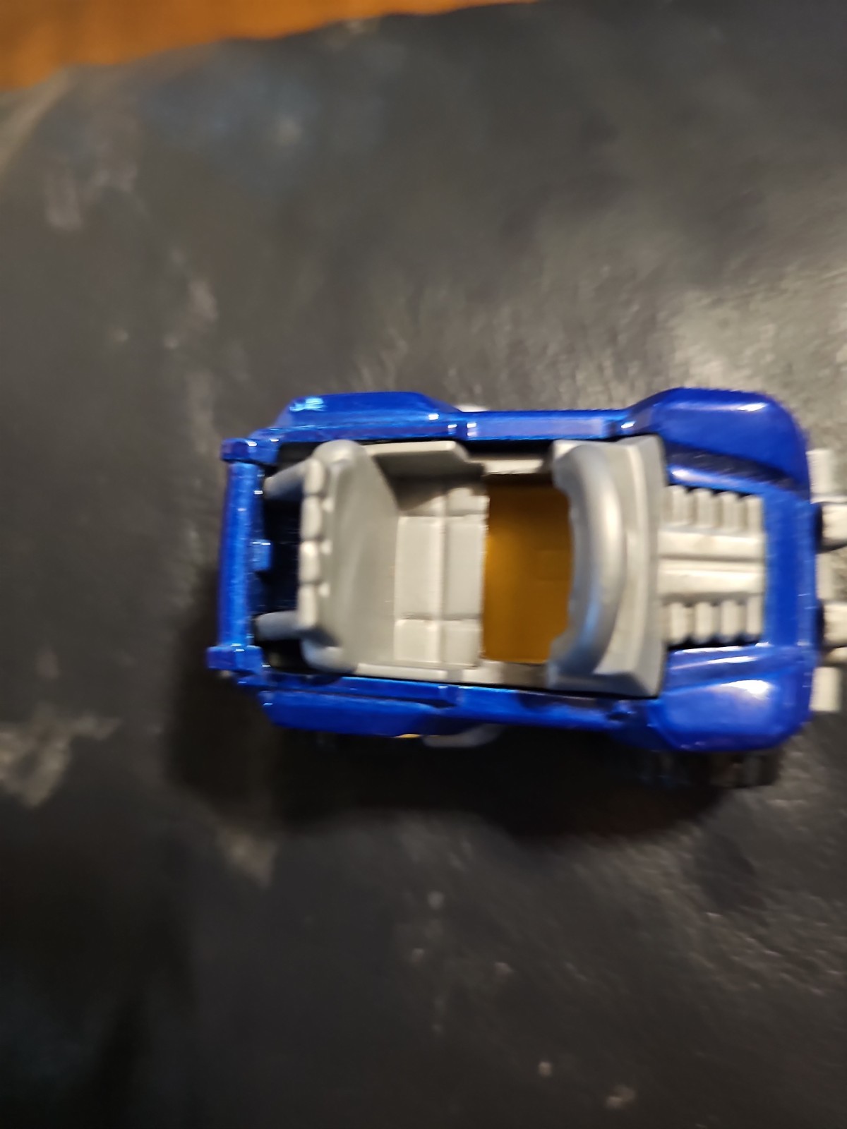 Hot Wheels 2017 Mattel Bugzilla Blue and Yellow Open top Jeep Car