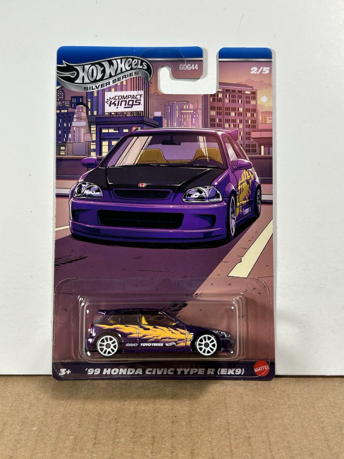 Hot Wheels Silver Series Compact Kings ‘99 Honda Civic Type R (EK9) 2/5 HTF