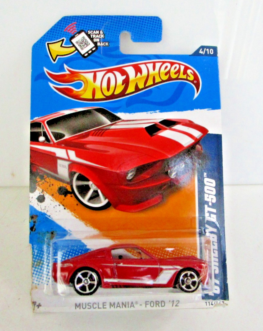 2012 Hot Wheels Muscle Mania ’67 Shelby GT-500 Red 114/247 Kmart Color NRFB