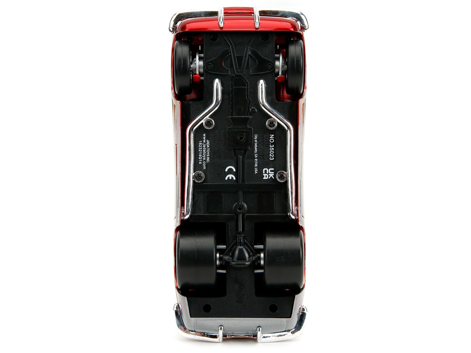 1963 CHEVROLET CORVETTE STINGRAY RED & SILVER 1/24 DIECAST MODEL BY JADA 35023