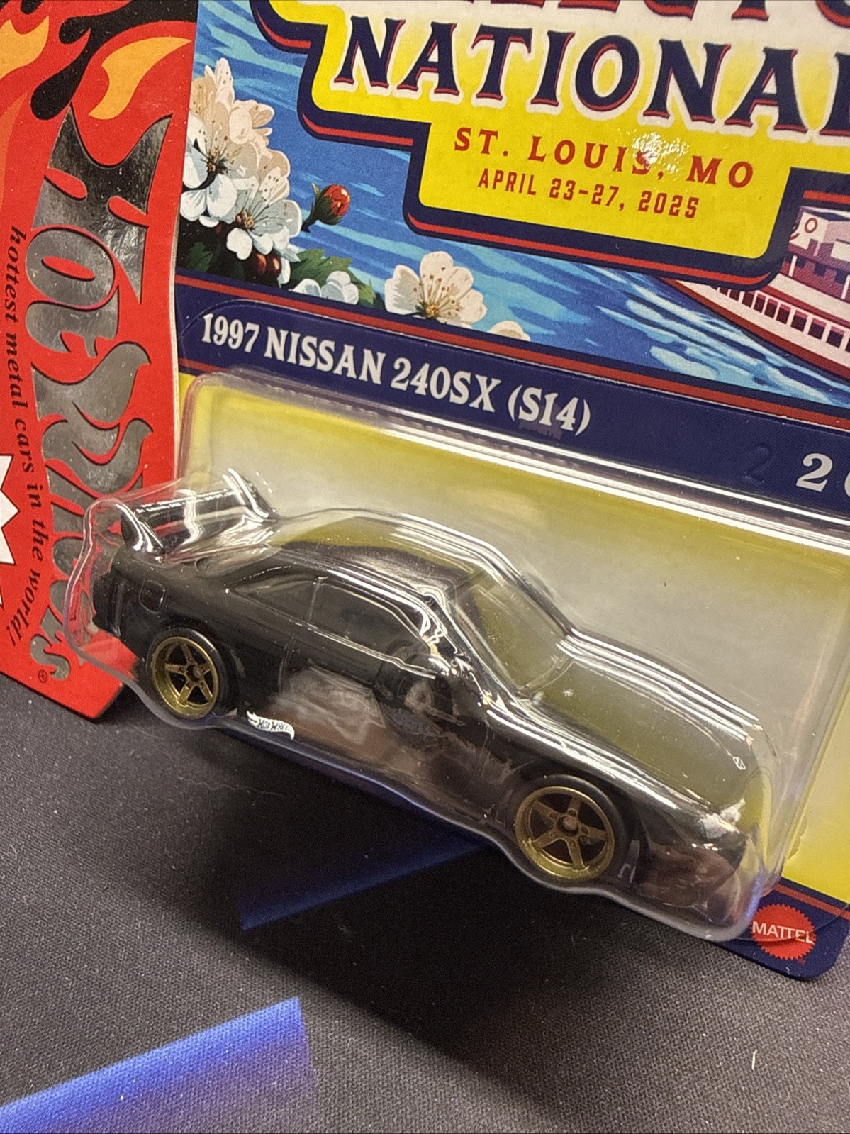 Hot Wheels 2025 25th Annual St Louis Nationals NISSAN 240SX S14 #01765/06200