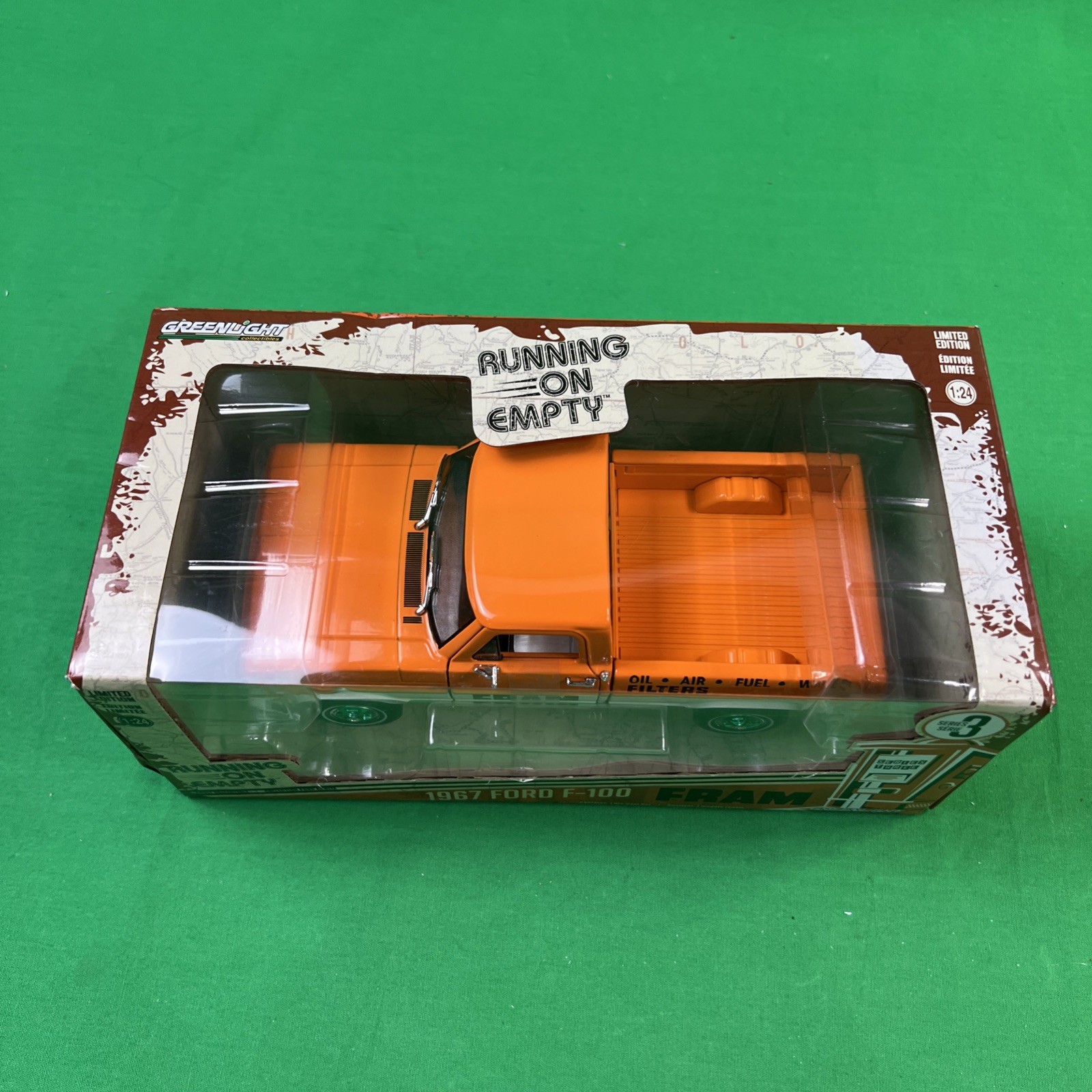 Greenlight Running On Empty, FRAM 1967 Ford F-100 1/24 Scale DieCast Series 3