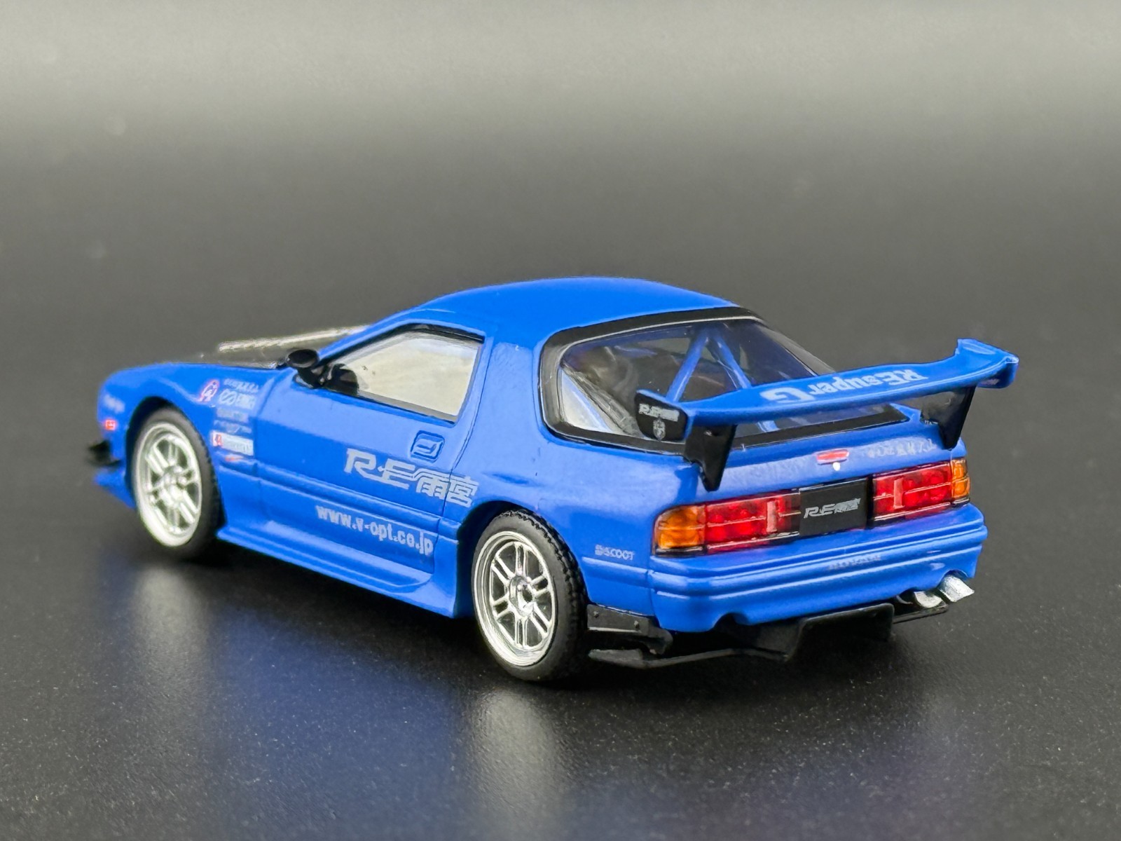 Pop Race Mazda RX7 FC3S RE-Amemiya Blue 640290 1/64
