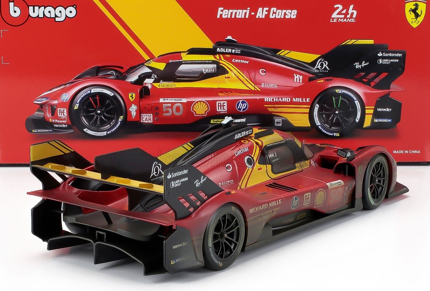 Ferrari 499P #50 Winner 2024 24h Le Mans Special Dealer Exclusive in 1:18 scale