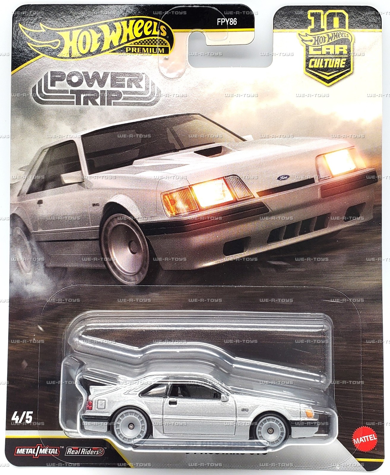 Hot Wheels Premium Power Trip 84 Mustang SVO #14/5 Car Culture FPY86 1/64 Mattel