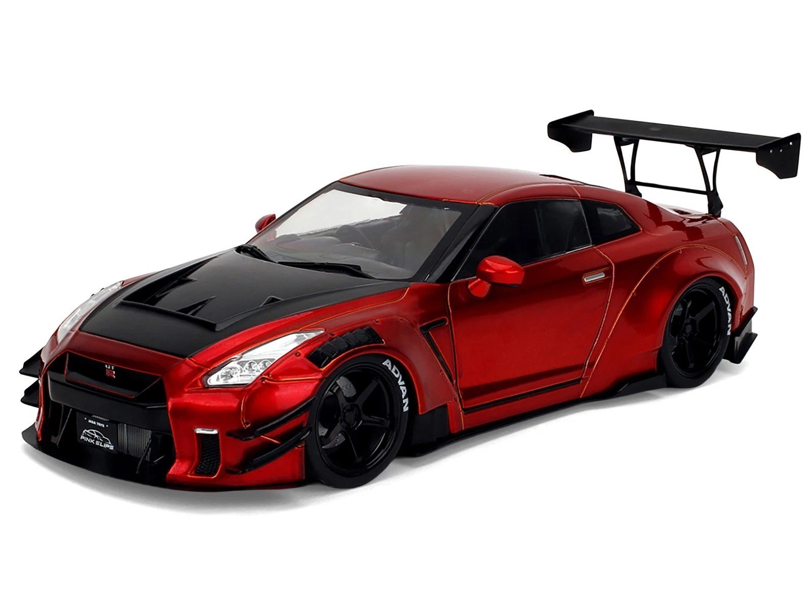 Jada 1:18 Pink Slips Nissan GT-R R35 Liberty Walk Body Kit 2.0 Red 36465-7B