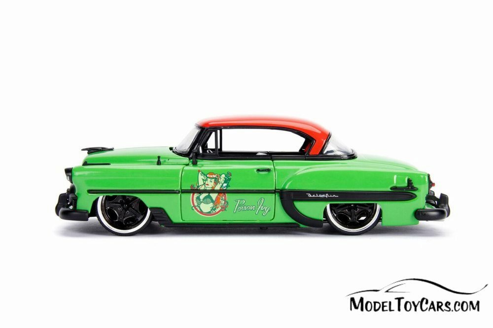 1953 CHEVORLET BEL AIR W/ POISON IVY FIGURINE JADA 1/24 scale DIECAST CAR
