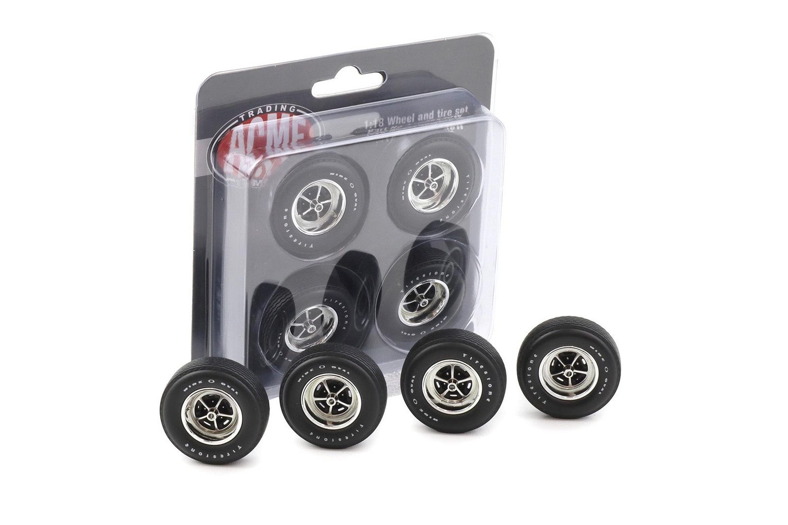 ACME PM 1:18 Chevrolet Chevelle Super Sport Wheel & Tire Set 4 Pc A1805530W
