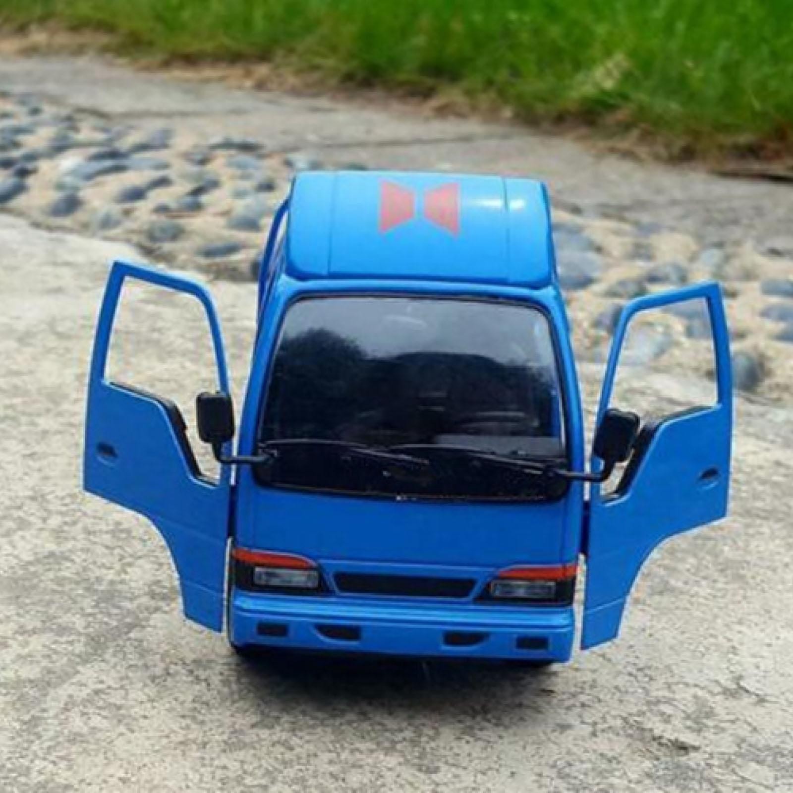 1/32 Blue Model Toy Car With Pull Back&Sound Light For ISUZU NHR Pickup Truck
