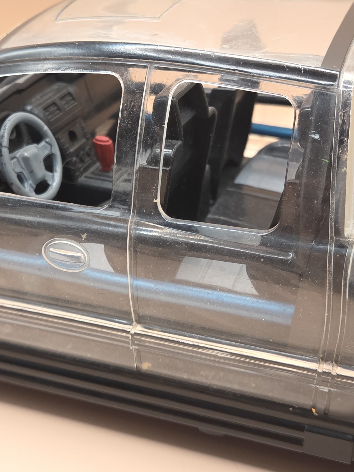 R/C 1999 Chevy Silverado Truck Clear Model Pickup NO CONTROLLER UNTESTED