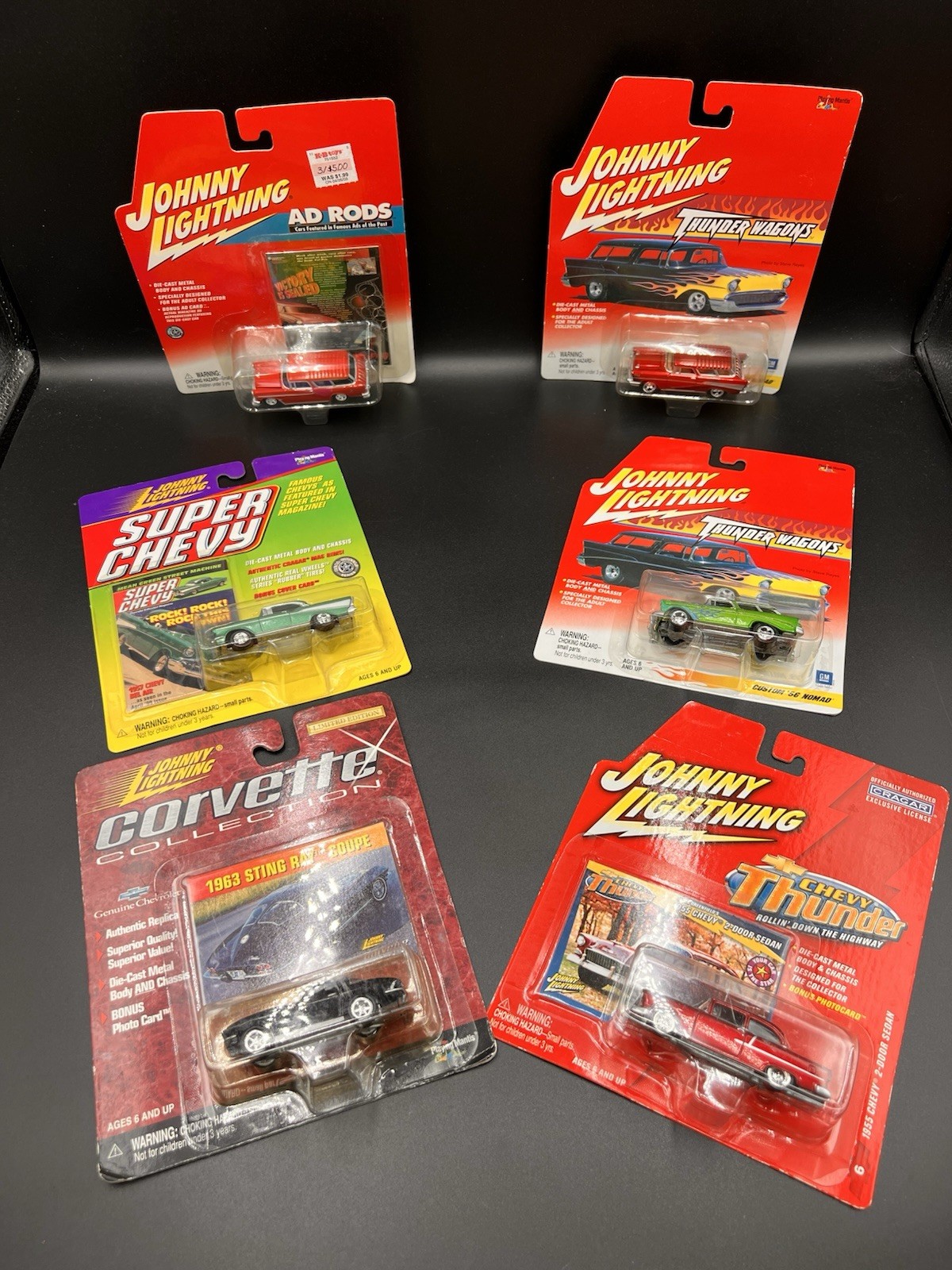Johnny Lightning Die Cast Car 1/64 Collection- Lot Of 6 In Original Package