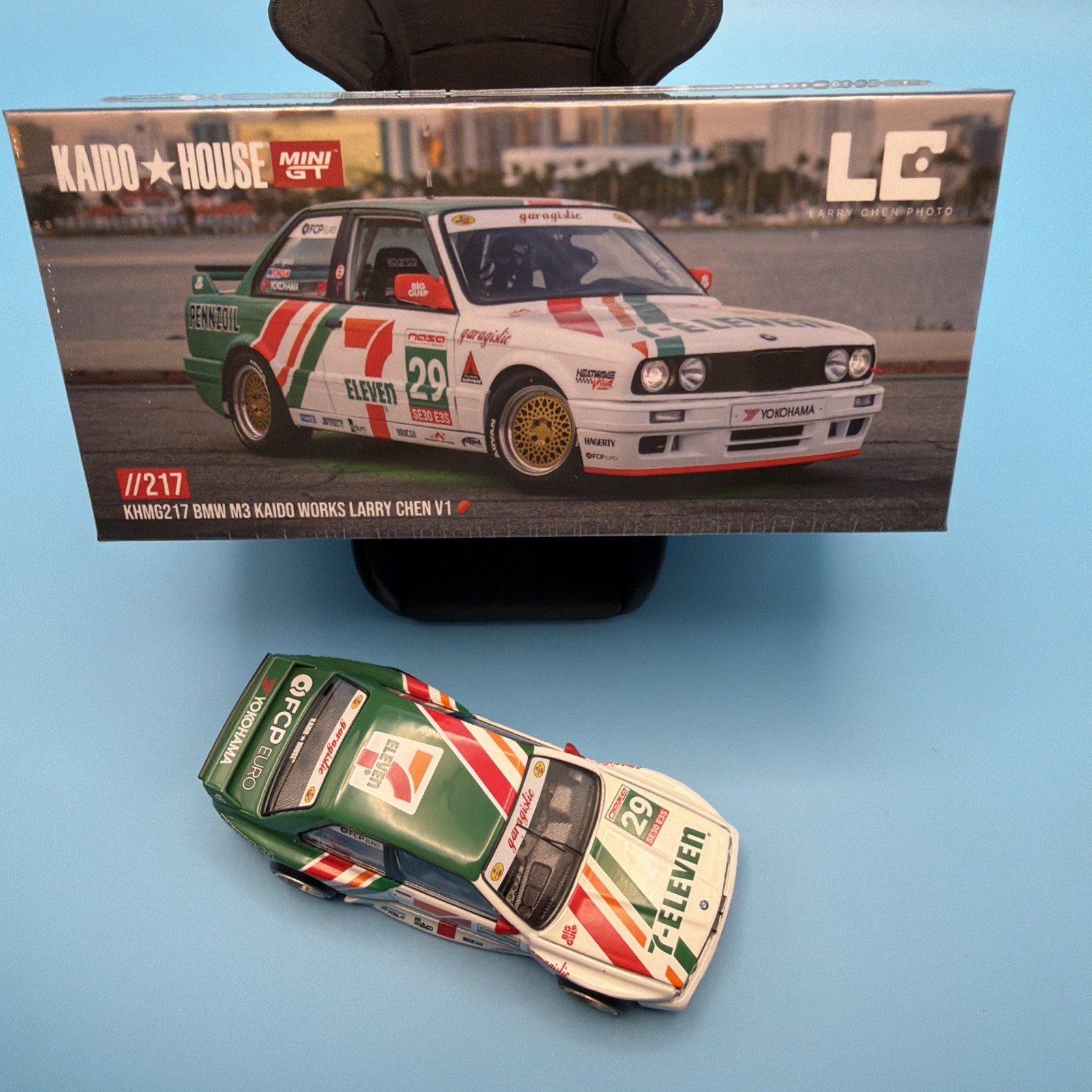 Kaido House x Mini GT 7-Eleven BMW M3 Kaido Works Larry Chen V1 #217 1/64 Sealed
