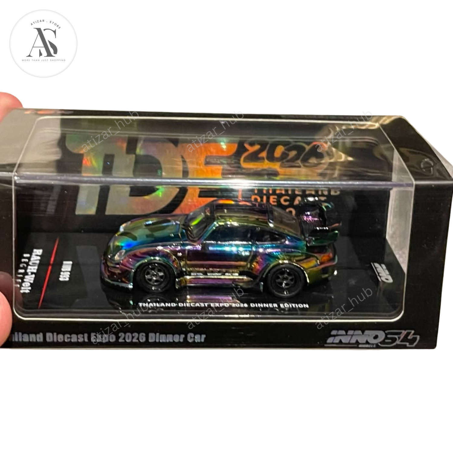 INNO64 RWB Porsche 993 Chrome Rainbow Thailand Diecast Expo Dinner 2026 1:64