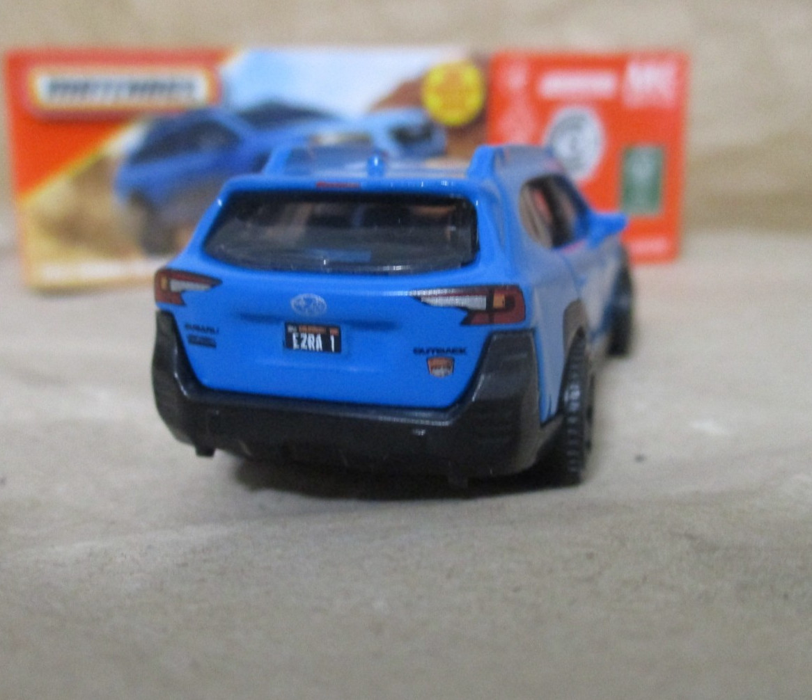 Matchbox 1-125 series #99 2023 Subaru Outback Blue 1/64 Scale Diecast