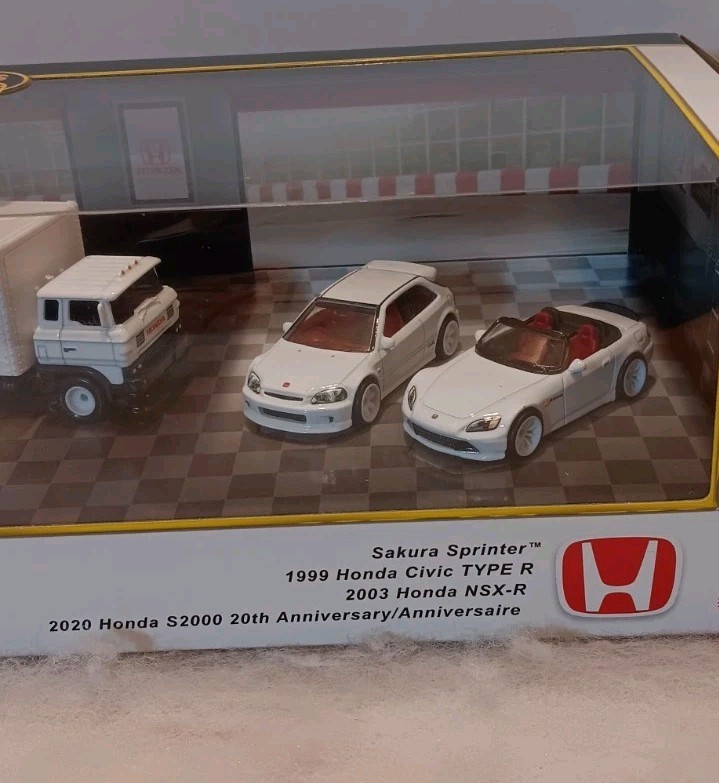 Hot Wheels Premium Box Set Garage Honda 2025 Sakura Sprinter Honda Civic Type R
