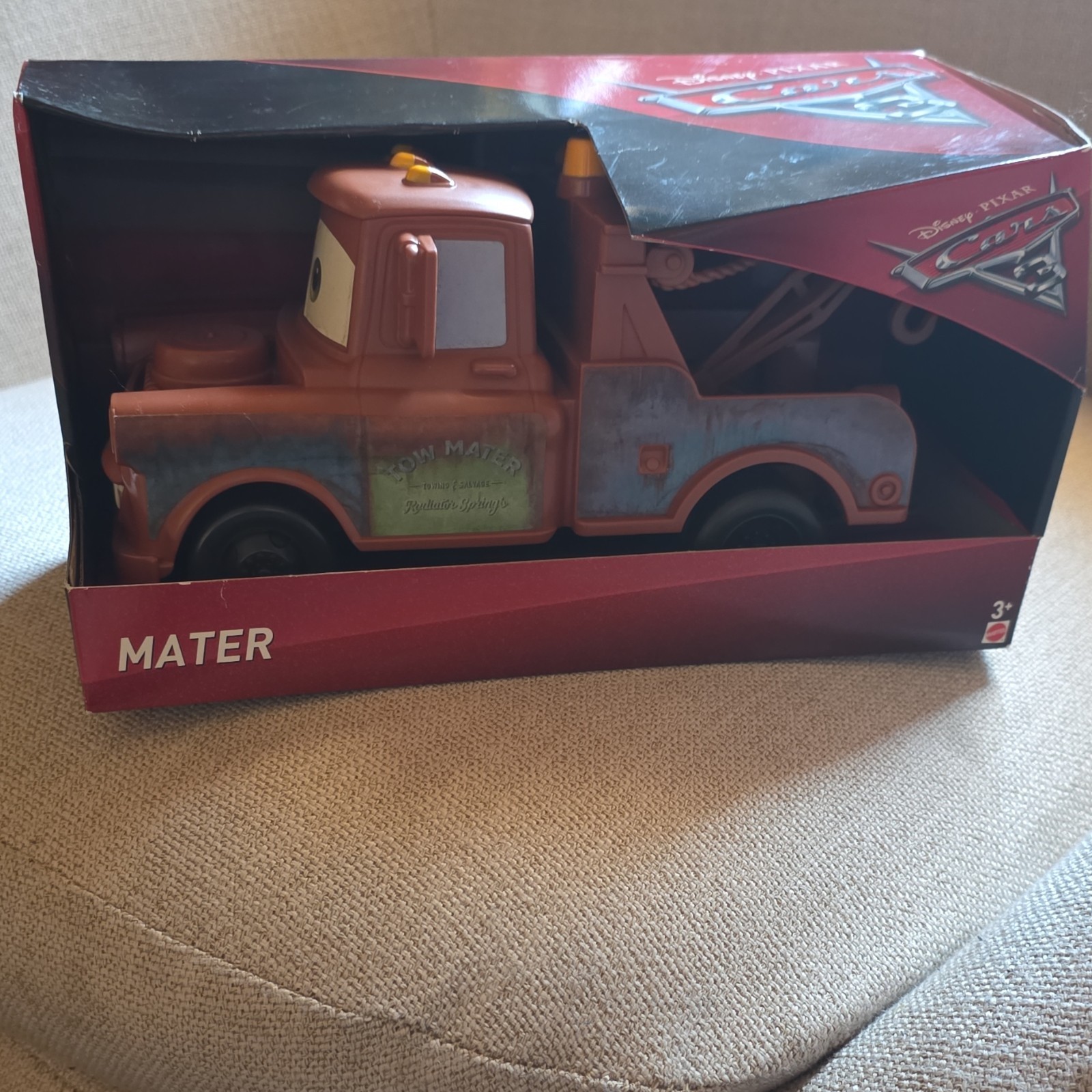 Disney Pixar Cars Mater Tow Truck Diecast Vehicle Brown/Blue Unopened Box