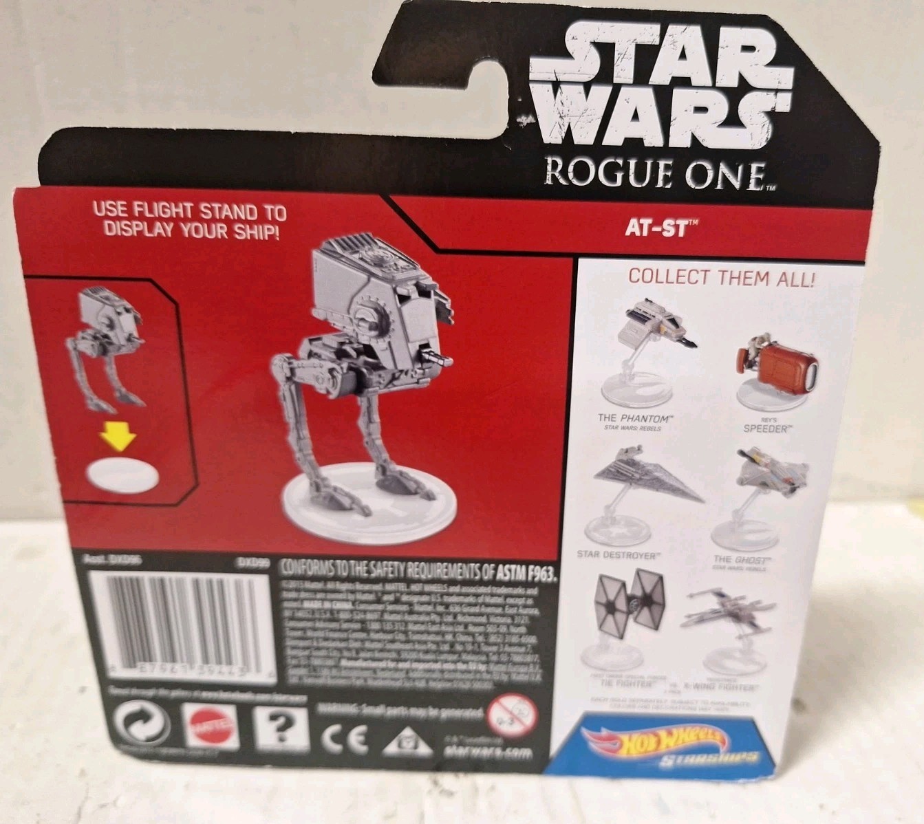 Disney Star Wars Die-Cast Hot Wheels Starships “AT-ST Raider” w/stand- Rogue ONE