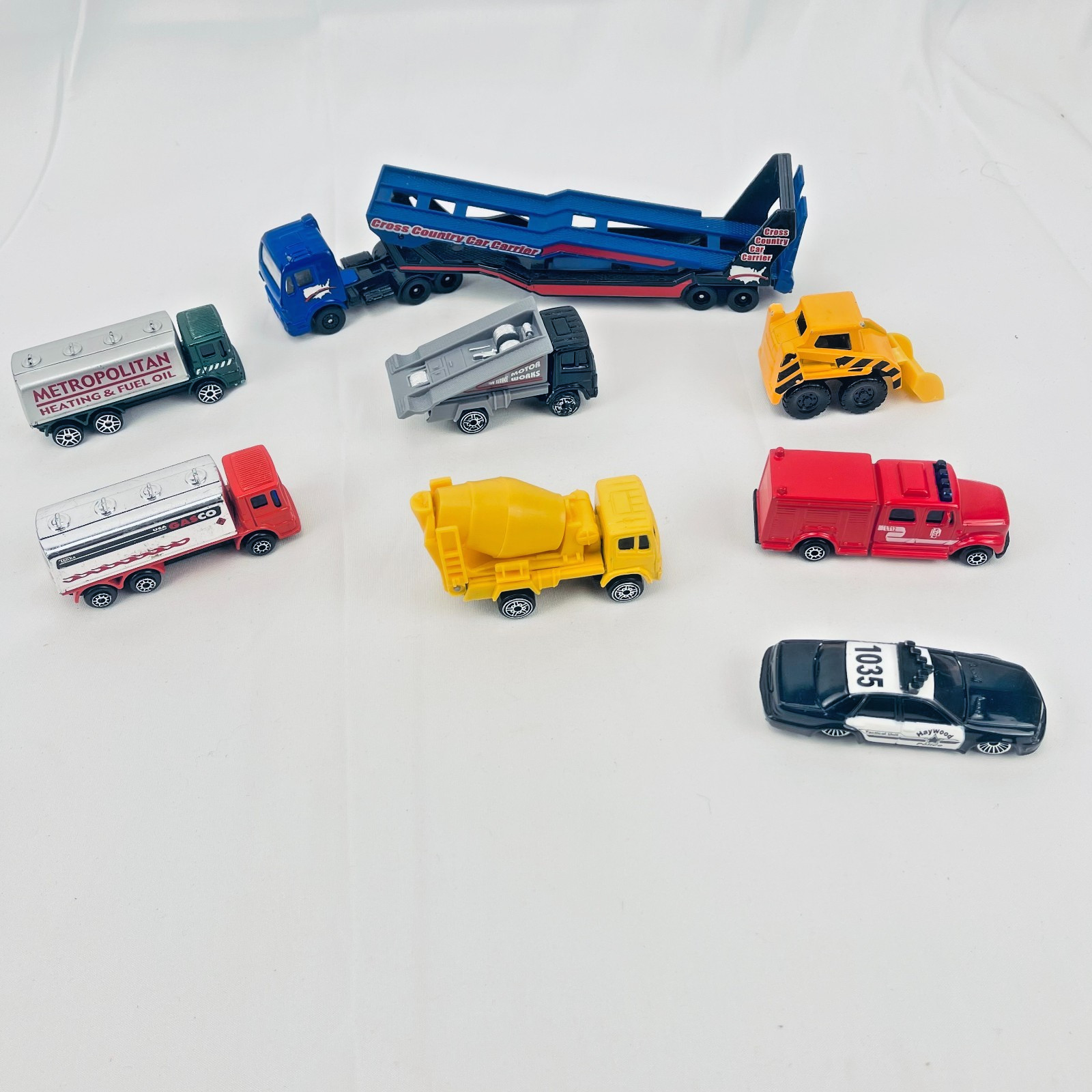 Miasto Diecast Lot Truck Construction Police Fire Dept