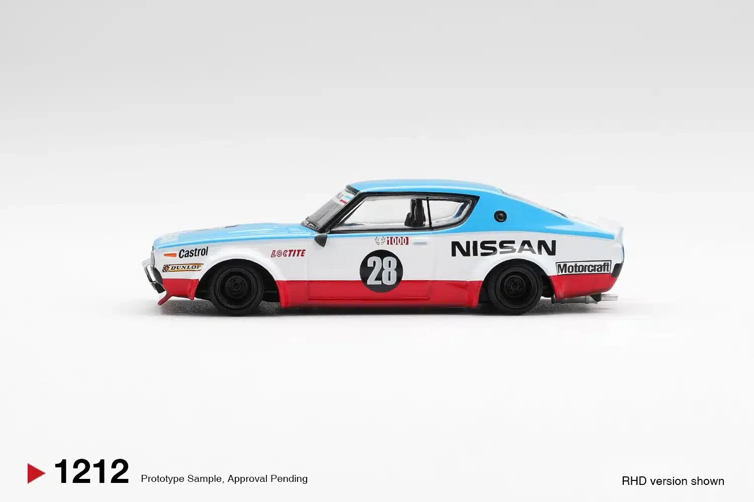 MINI GT 1212 NISSAN SKYLINE KENMERI LIBERTY WALK NISSAN RACING ’75 CONCEPT RHD
