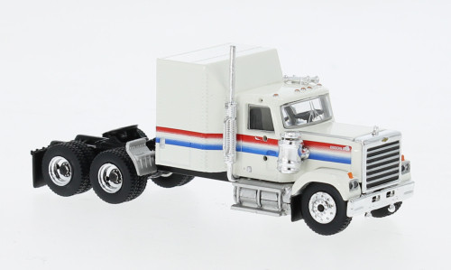 BREKINA 1980 CHEVROLET BISON TRACTOR WHITE HO 1/87 PLASTIC