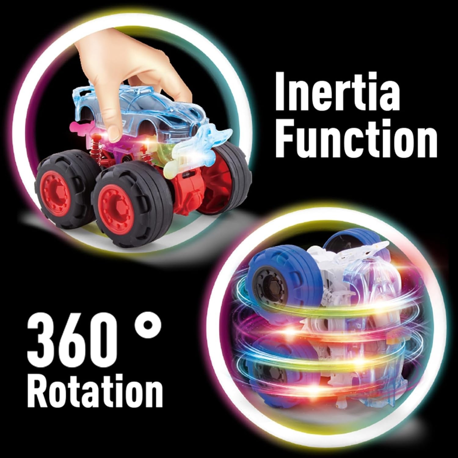 Dynamic Racing Monster Truck Toy with Bright LEDs – Hours of Play for Toddlers