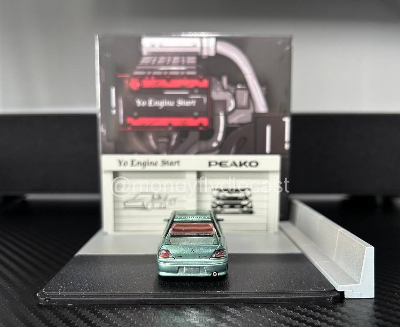[CUSTOM] 1/64 Y.E.S Peako Mitsubishi Evolution Evo 8 VIII Metallic Mint Green
