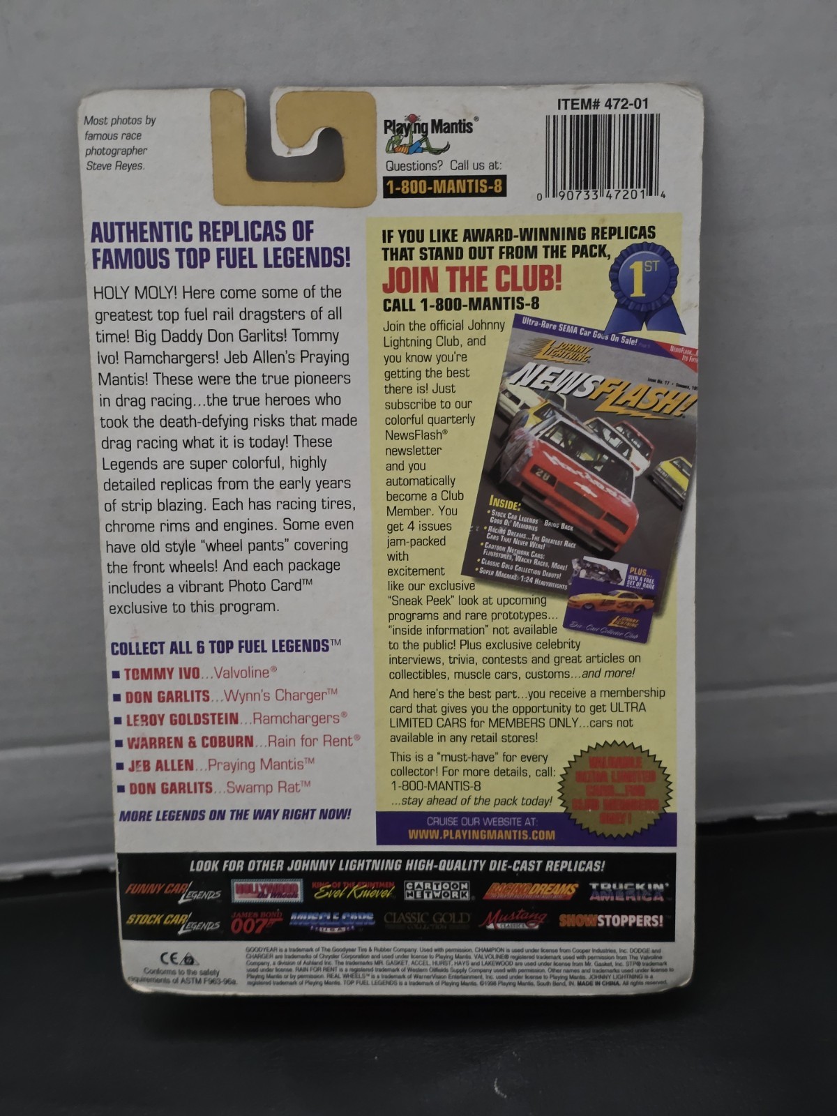 Johnny Lightning Top Fuel Legends 1:64 Rain For Rent Roger Coburn Season 1973