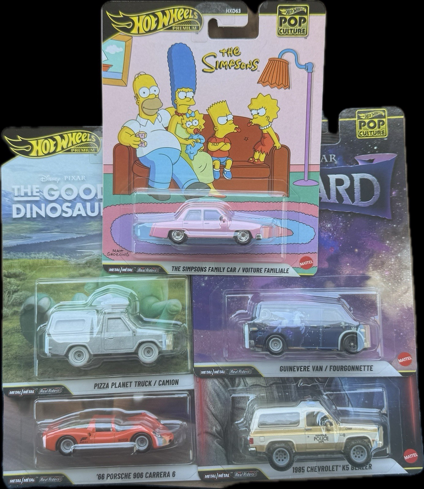 Hot Wheels Pop Culture 2026 Mix 5 Complete Set Simpsons Stranger Things Forza