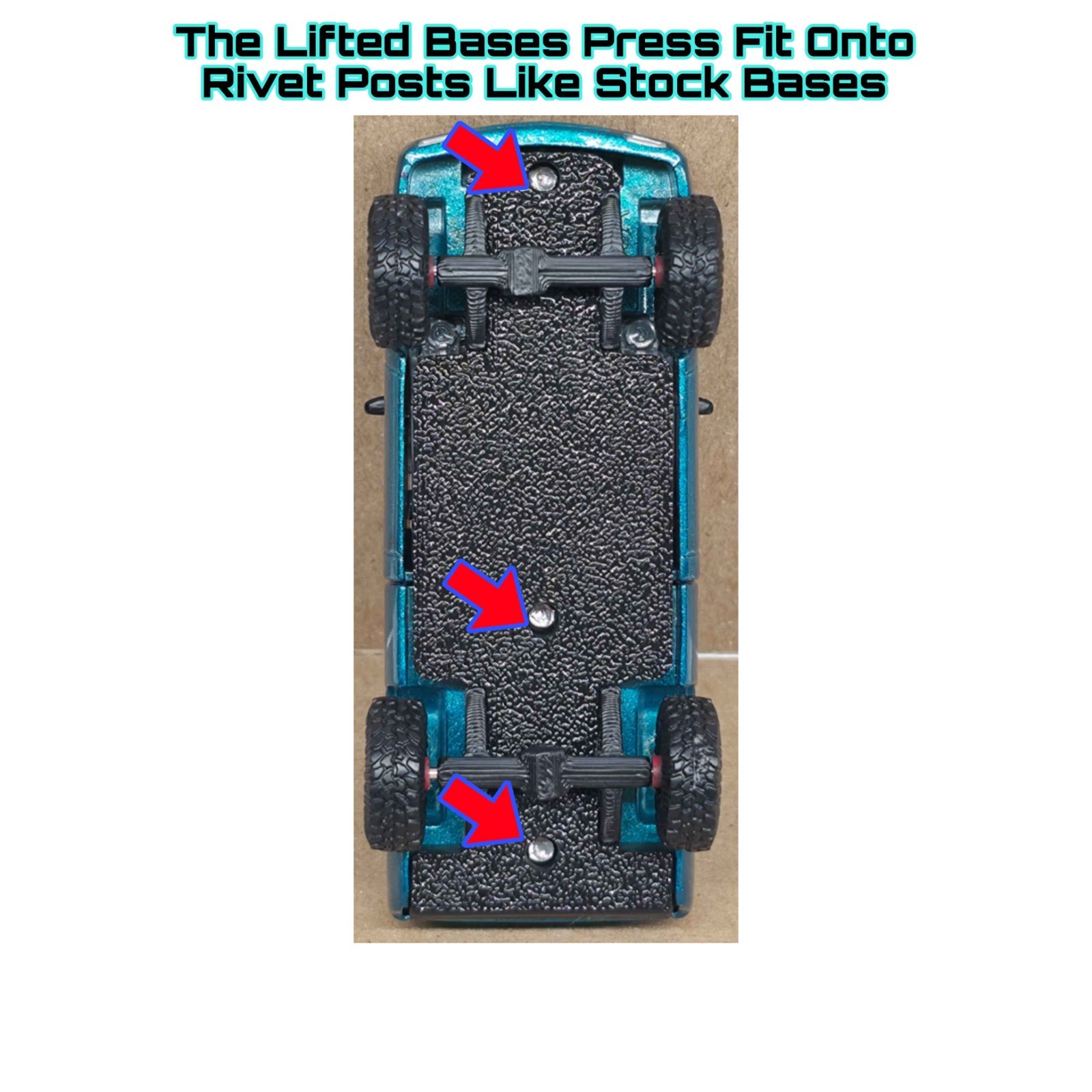 Lifted Base Frame FOR 1/64 Scale Auto World Chevy Trucks