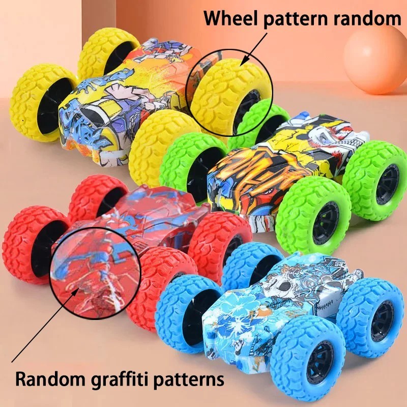 Kids Double Sided Inertial Toy Car Anti Collision Off Road Vehicle Anti Fall