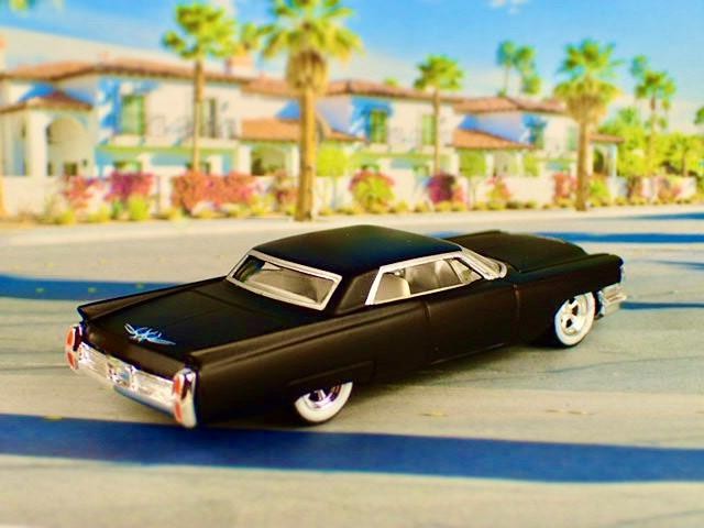 Matte Black Chopped Top 1963-1964 Custom Cadillac LS V8 Coupe DeVille 1/64 LE S
