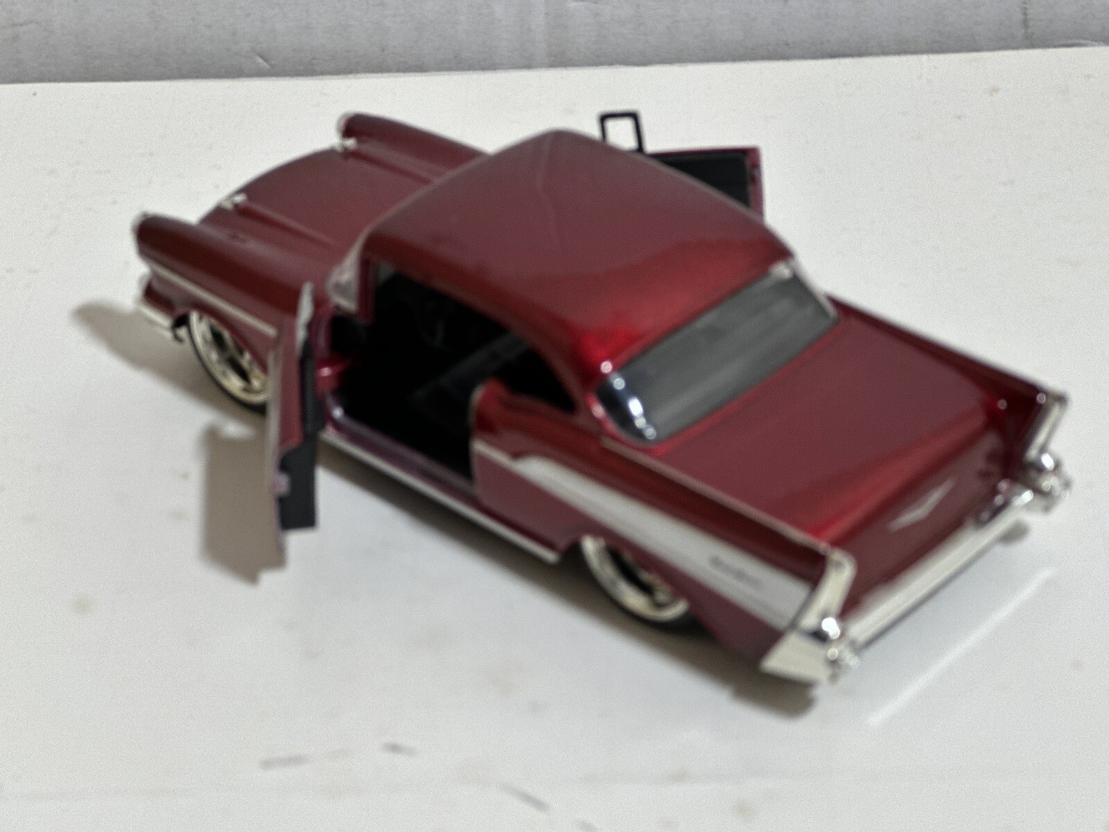 JADA BTM 1957 CHEVY BEL AIR RED 1:32 DIECAST CAR 5″ PULL BACK NEW NO BOX
