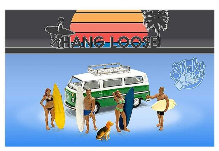 1/64 American Diorama 5 pc. Hang Loose Figure Set – MiJo exclusive