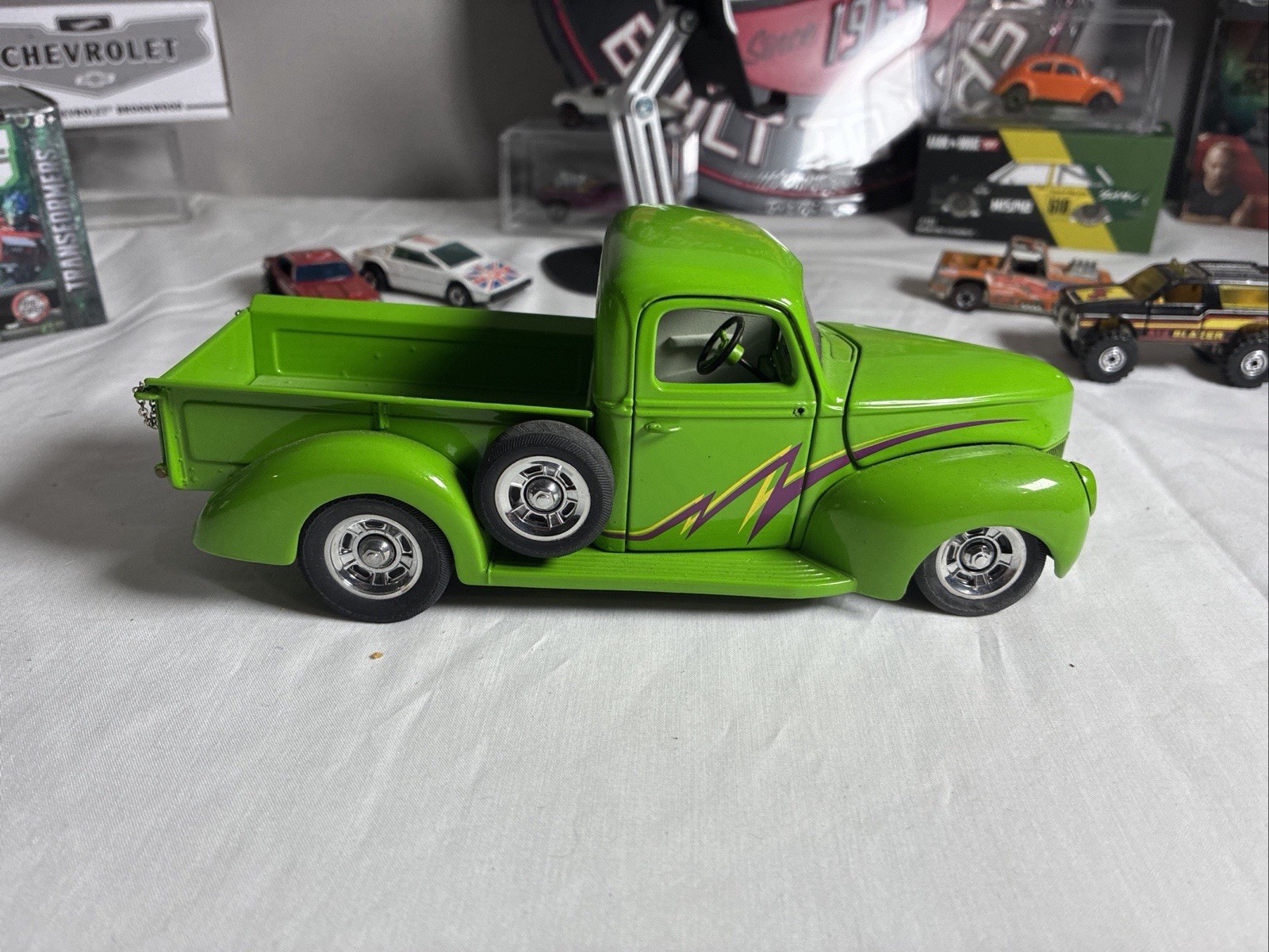 FRANKLIN MINT 1940 FORD CUSTOM PICKUP TRUCK GREEN THUNDER 1/24 DIECAST DC