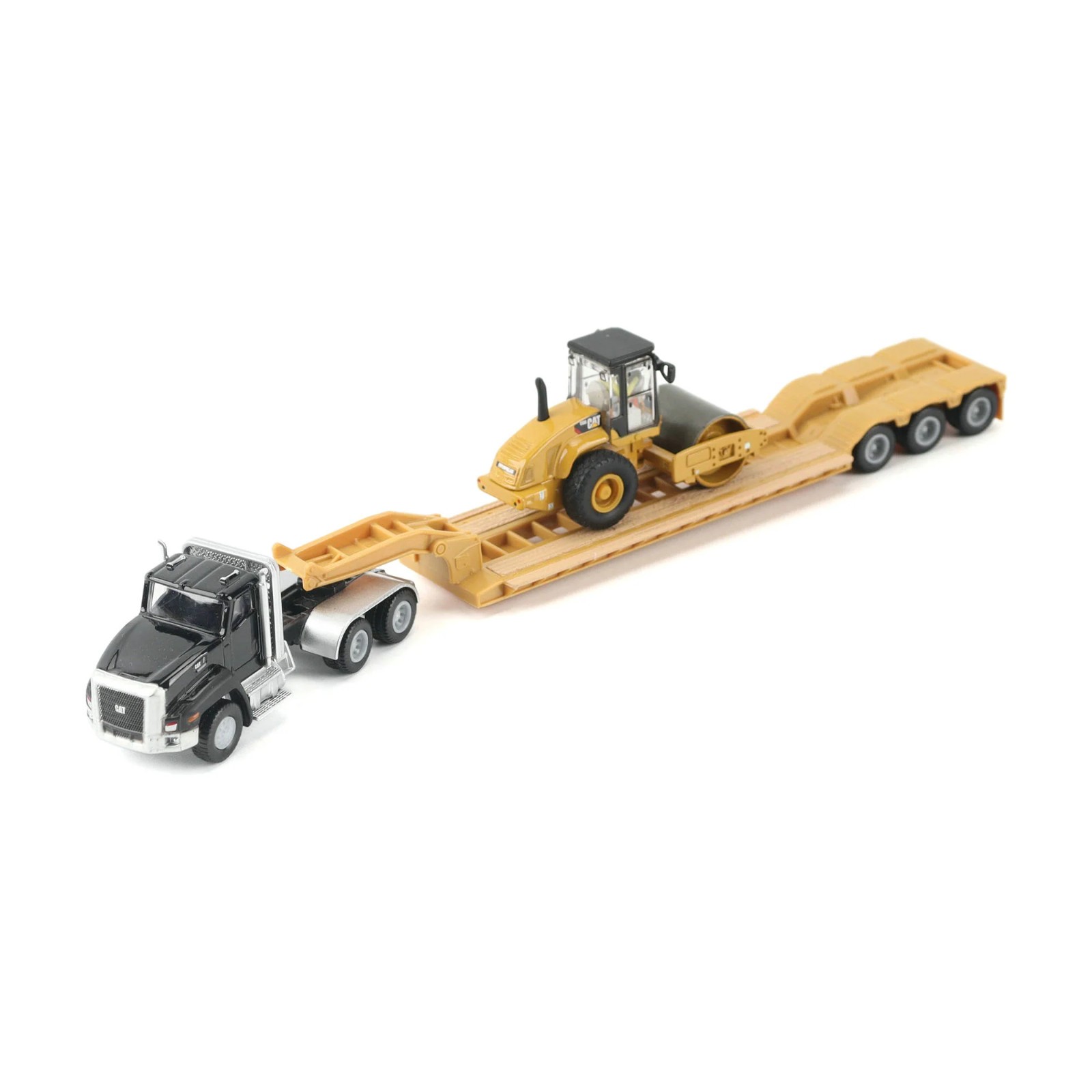 Diecast Masters Kenworth T880 Tractor Trailer & CAT Roller 1:87 Model 84425
