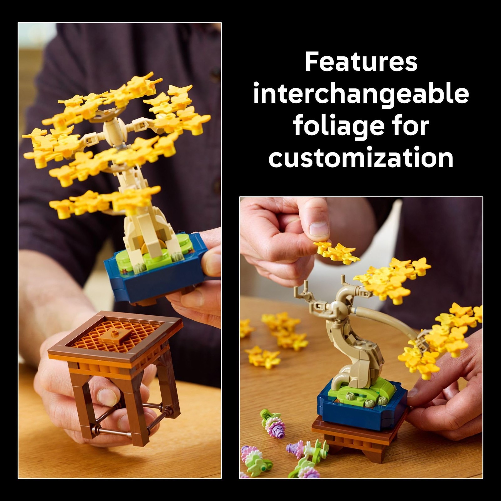 LEGO Botanicals Mini Bonsai Trees Building Set – Artificial Bonsai Tree Building