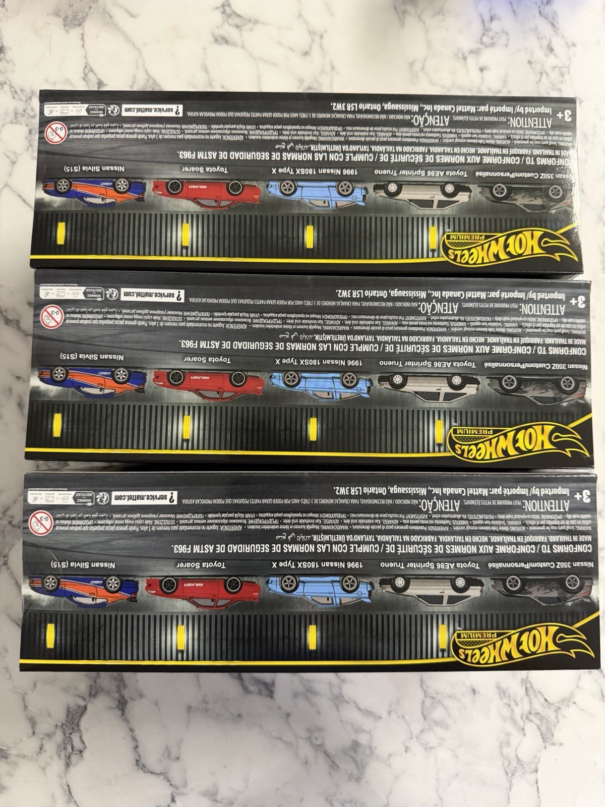2025 Mattel Hot Wheels Premium Fast & Furious Tokyo Drift Diorama Box Lot Of 3