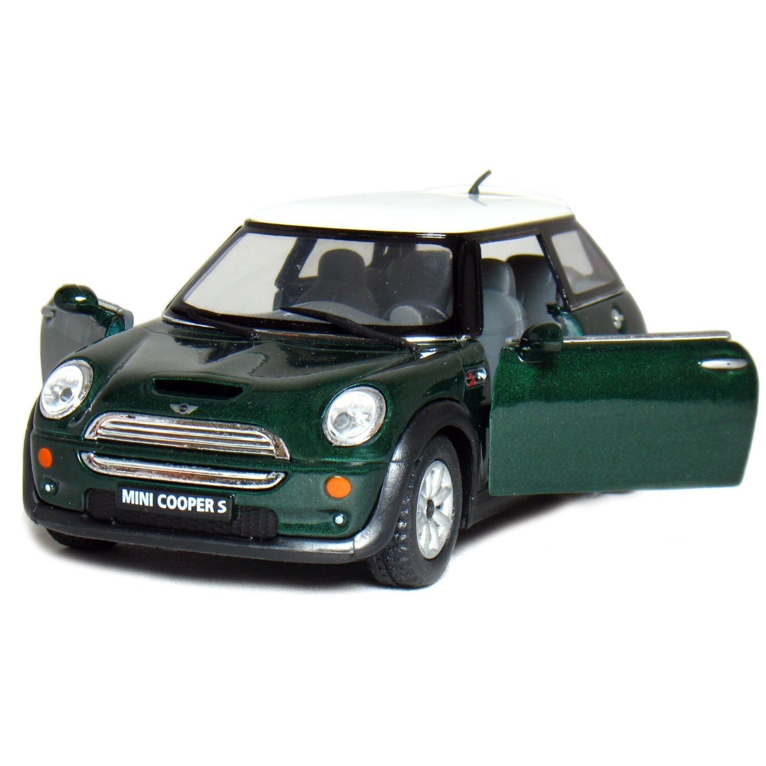 – Mini Cooper S 5″ 1:28 Scale Die Cast Metal Model Toy Car (Green)