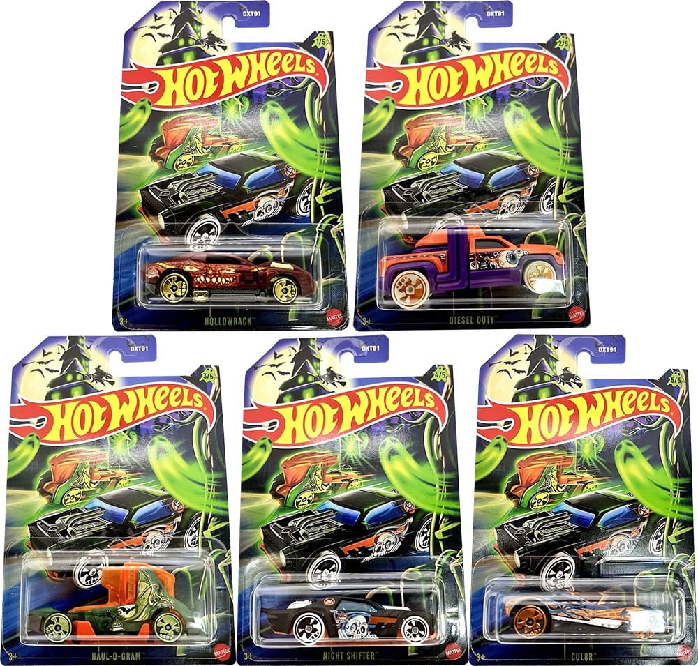 Hot Wheels Halloween Vehicle 2025 (1 Set of 5) (New) (In Stock)