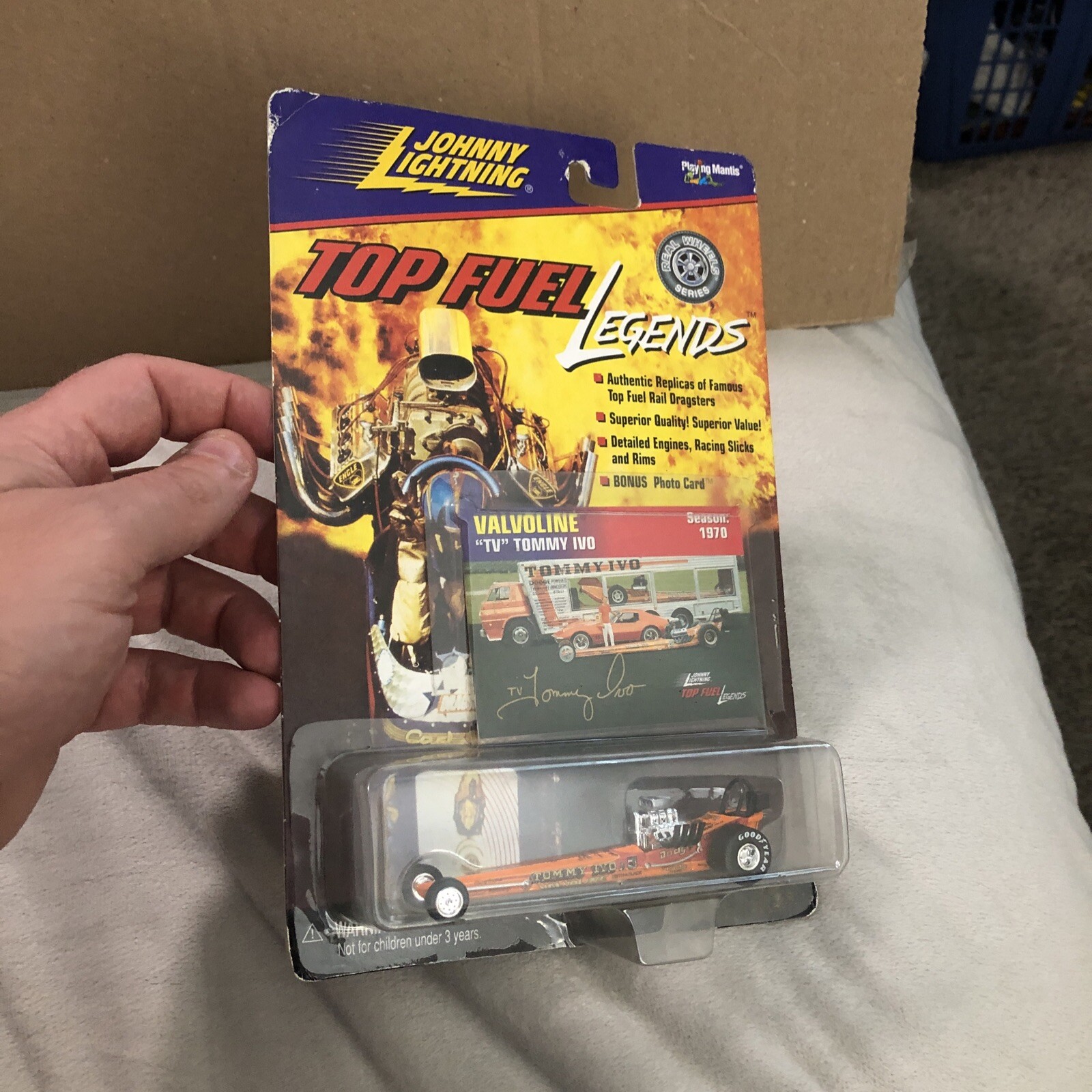 1998 JOHNNY LIGHTNING TOP FUEL LEGENDS VALVOLINE “TV” TOMMY IVO 472-01 NOS 🔥