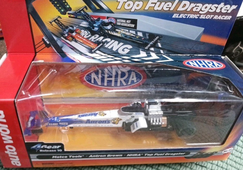 Auto World Top Fuel Dragster Matco Tools Aarons Antron Brown NHRA HO Slot Car