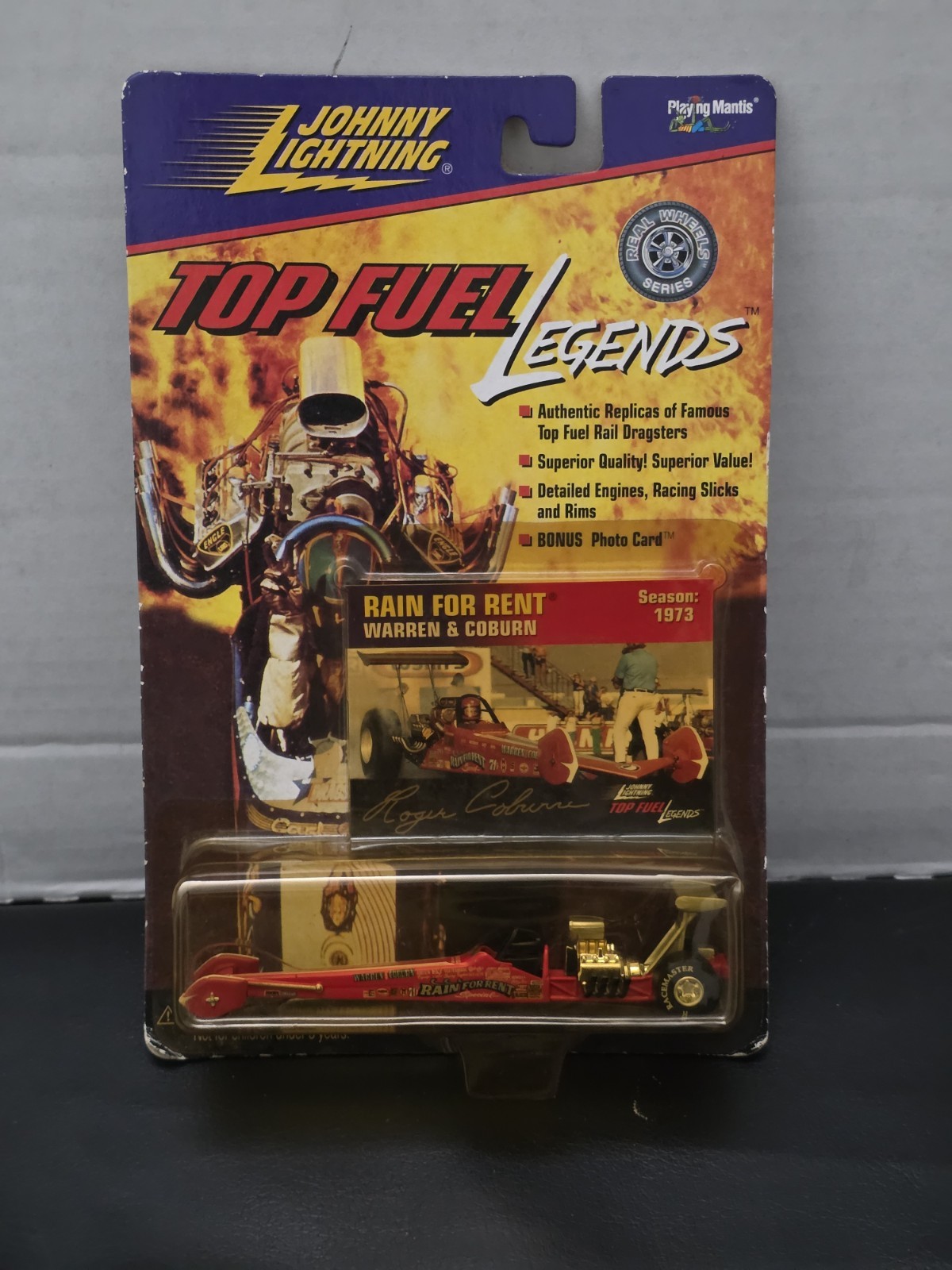 Johnny Lightning Top Fuel Legends 1:64 Rain For Rent Roger Coburn Season 1973