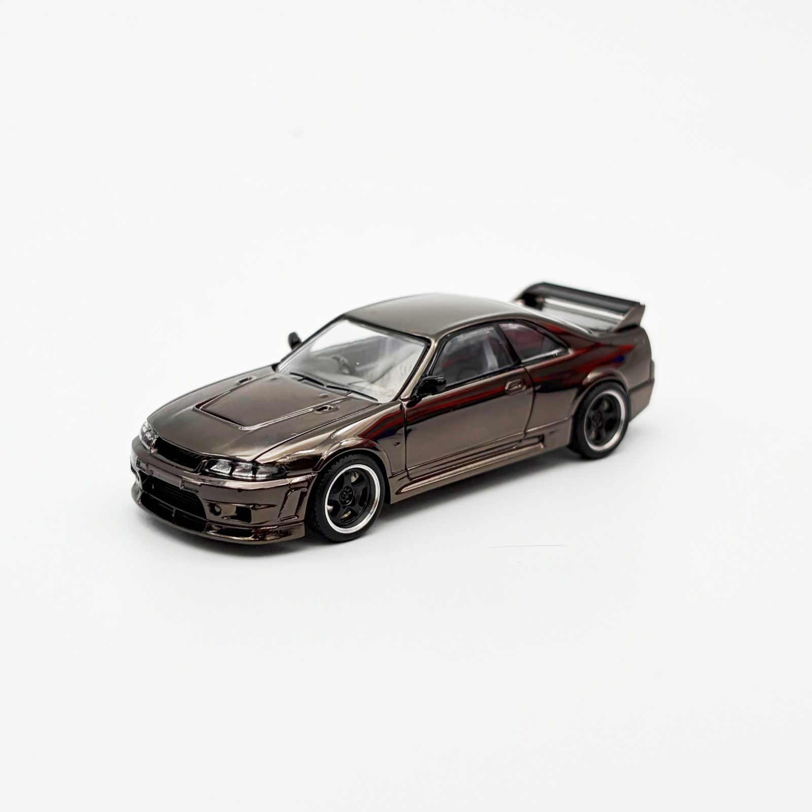 Pop Race 1:64 Nissan Skyline GT-R R33 Dark Chrome – PRDC003