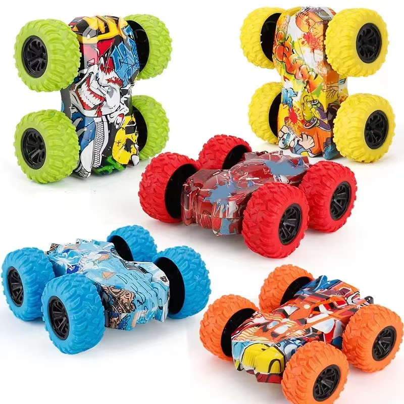 Children’S Toy Car Fun Double-Sided Car Inertial Safety Anti-Collision Anti-Fall