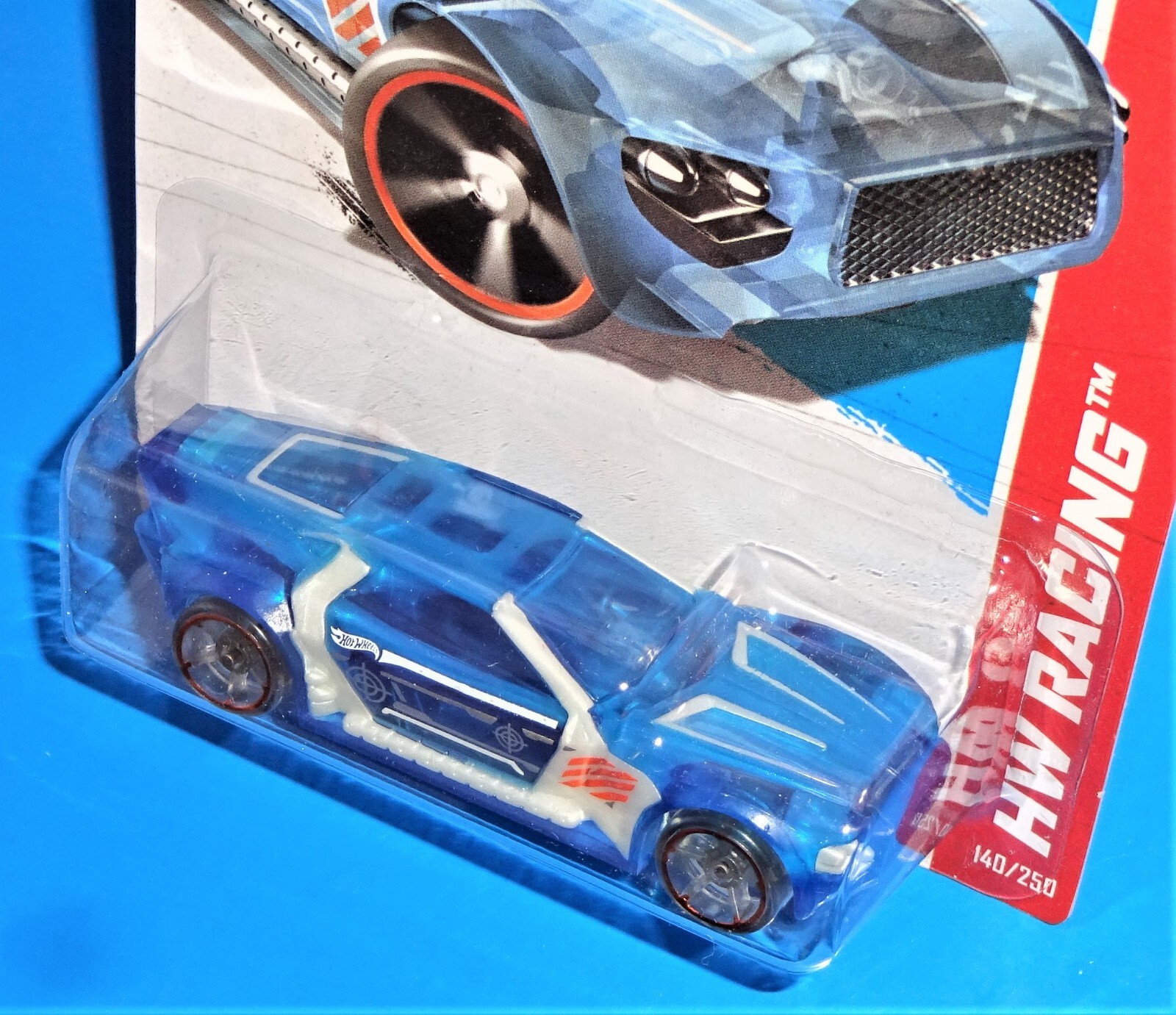 Hot Wheels New For 2013 X-Raycers Series #140 Bullet Proof Clear Blue w/ OH5SPs