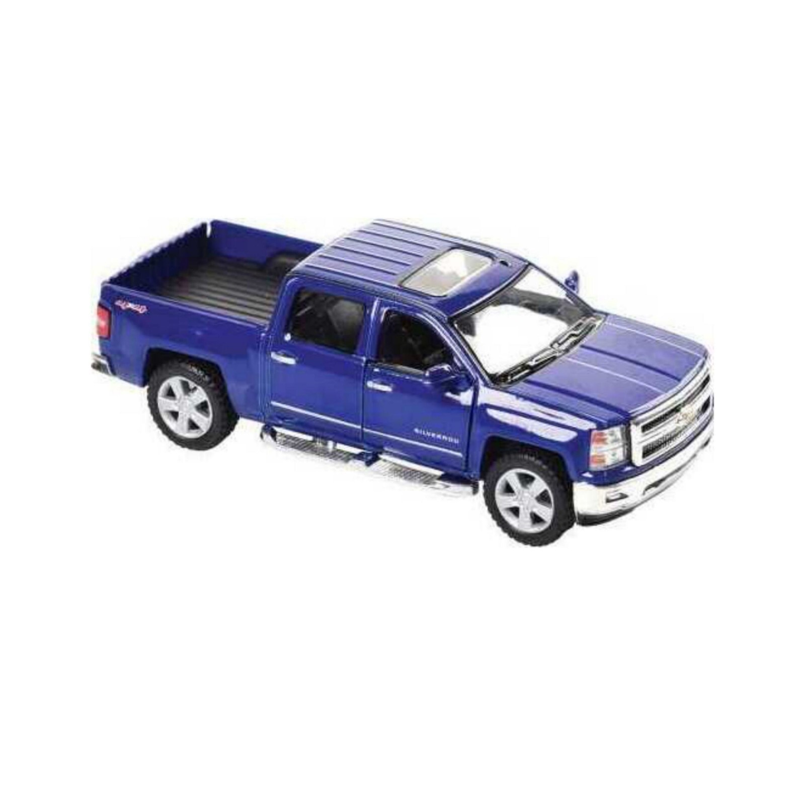 5381D BYKinsmart 5″ 2014 Chevrolet Silverado Truck Diecast Model Toy 1:46 Blue